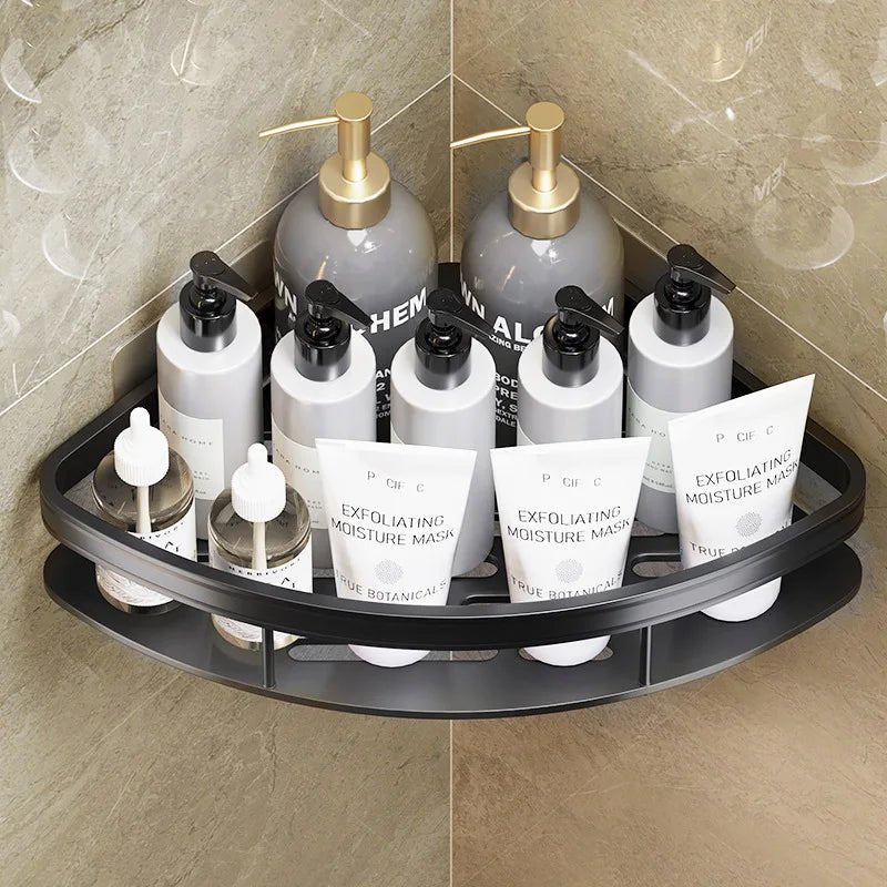 Bathroom and Kitchen Storage Organizer: Aluminum Alloy Shelf - ALPHA SHOP