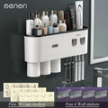 Bathroom Makeover in Minutes: Magnetic Toothbrush Holder with Auto Toothpaste Dispenser - ALPHA SHOP