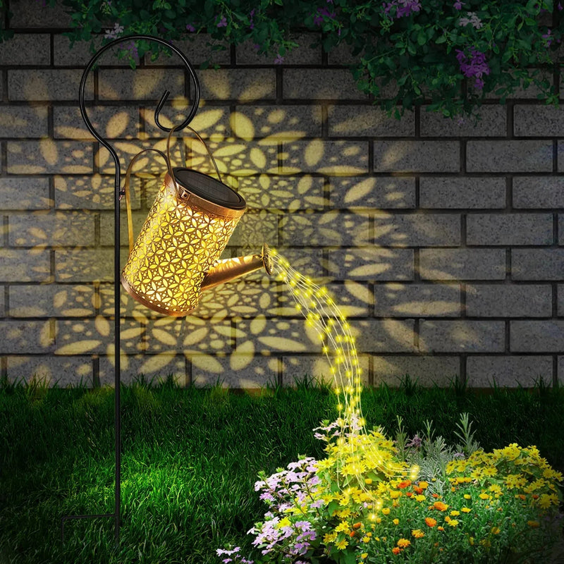 Cascading Fairy Lights Solar Watering Can - ALPHA SHOP