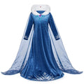 Disney Frozen Princess Elsa Dress Girl Cosplay Costume Birthday Carnival Party Snow Queen Long Sleeve Winter Clothes Kids Outfit - ALPHA SHOP