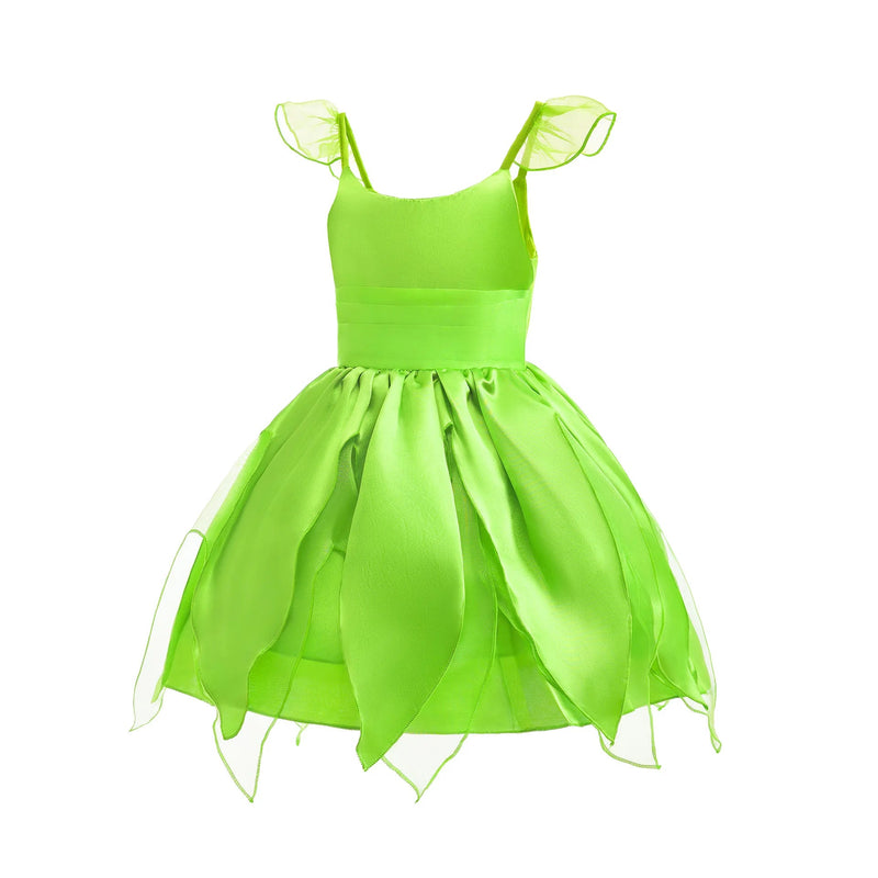 Forest Elf Photography Girls Fairy Green Costume Carnival Tinker Belle Cosplay Child Birthday Party Clothes Purim Pixie Apparel - ALPHA SHOP