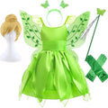 Forest Elf Photography Girls Fairy Green Costume Carnival Tinker Belle Cosplay Child Birthday Party Clothes Purim Pixie Apparel - ALPHA SHOP