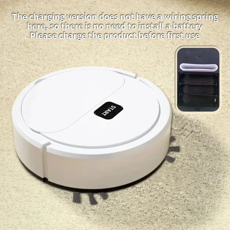 Fully Automatic Sweeping Robot Sweep Vacuum Cleaner Mopping The Floor Mini Cleaner Home Use Lazybones Intelligent 3 In1 Sweeper - ALPHA SHOP