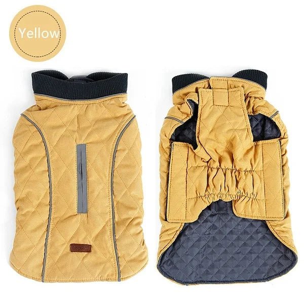 High Quality Dog clothes Quilted Dog Coat Pet Warm Jacket Vest New Big Dog Retro Cozy Thick Vest Clothing 6 Colors - ALPHA SHOP