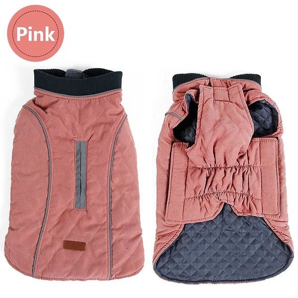 High Quality Dog clothes Quilted Dog Coat Pet Warm Jacket Vest New Big Dog Retro Cozy Thick Vest Clothing 6 Colors - ALPHA SHOP