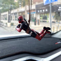 Hot Toys Marvel Avengers Anime Figures Deadpool Model Decor Auto Rearview Mirror Hanging Pendant Car Interior Ornaments Gifts - ALPHA SHOP