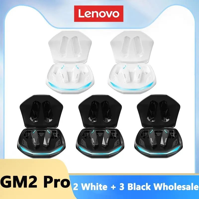 Lenovo GM2 Pro Bluetooth 5.3 Earphones Sports Headset Wireless In - Ear Gaming Low Latency Dual Mode Music Headphones New - ALPHA SHOP