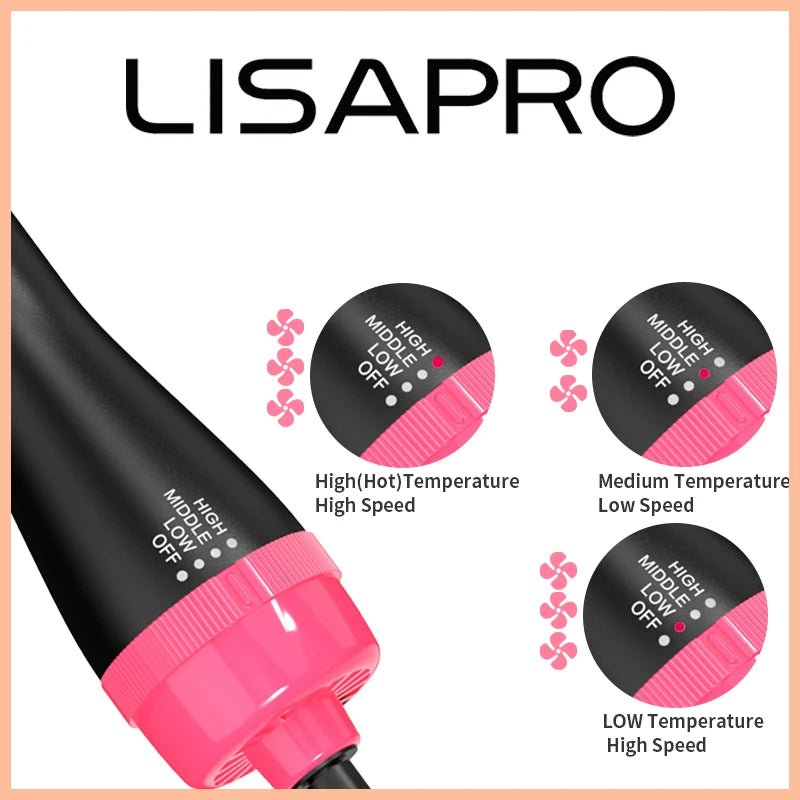 LISAPRO 3 - in - 1: Seca, Modela e Dá Volume em Apenas Uma Etapa! - ALPHA SHOP