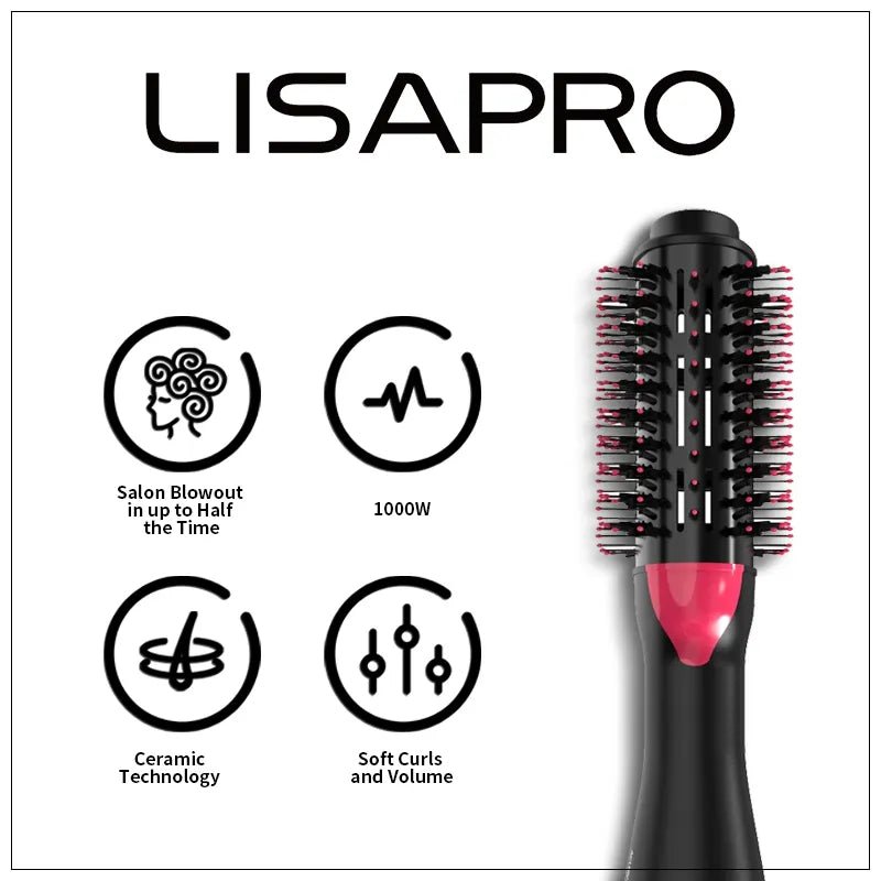 LISAPRO 3 - in - 1: Seca, Modela e Dá Volume em Apenas Uma Etapa! - ALPHA SHOP