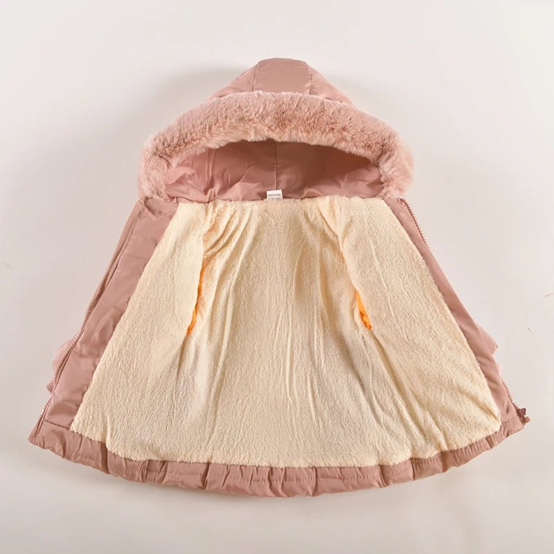 Little Princess Coat: Hooded Zipper Girls Jacket for Autumn/Winter - ALPHA SHOP