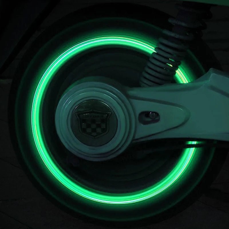 Luminous Tire Valve Caps for Cars, Motorcycles, and Bikes - ALPHA SHOP