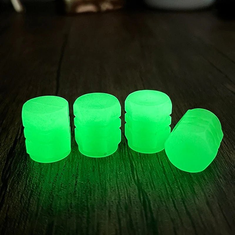 Luminous Tire Valve Caps for Cars, Motorcycles, and Bikes - ALPHA SHOP